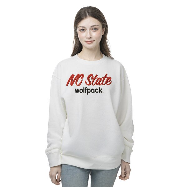 Ivory Ladies Crewneck - NC State Sc